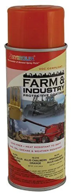 16-210 Seymour 043281000345 Farm And Industry Enamel Spray Paint Allis Chalmers Orange