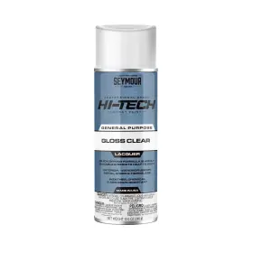 16-821 Seymour 043281001038 Hi-tech Lacquers Spray Paint Gloss Clear With Uv Resistant
