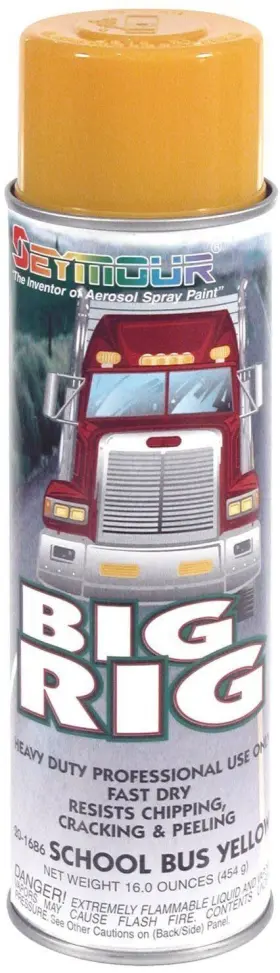 20-1686 Seymour 043281006583 Big Rig Professional Coatings Spray Paint School Bus Yellow