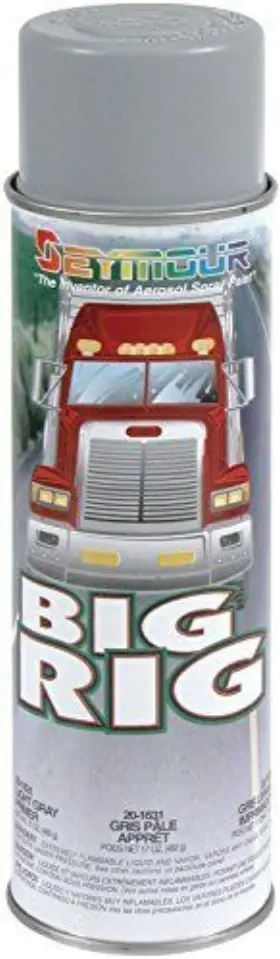 20-1631 Seymour 043281006590 Big Rig Professional Coatings Spray Paint Light Gray Primer