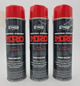 620-1451 Seymour 766236997438 Industrial Mro High Solids Spray Paint Safety Orange 16 Oz 3 620-1451 Seymour 766236997438 Industrial Mro High Solids Spray Paint Safety Orange 16 Oz 3