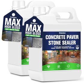 Shabebe Shabebe-256oz-sealer Premium Stone Sealer 2 Gallon Max Gloss Wet Look For Pavers Driveways