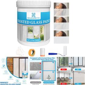 Shadaiwuyu Frosted Glass Paint 17 17oz Frosted Glass Paint Privacy Window Tint Waterproof Uv Resistant Home