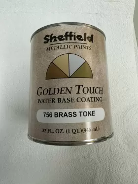 Sheffield 088289157561 Metallic Paints Golden Touch Water Base Coating 756 Brass Tone
