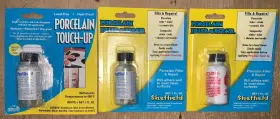 Sheffield Bronze 088289114403 Lot Of 3 - Porcelain Filler And Repair Touch-up 1 Oz