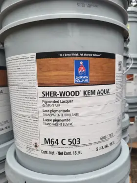 Sherwin-williams 035777485965 5 Gal. Sherwood Kem Aqua Pigminted Laquer Gloss Clear 80 Each