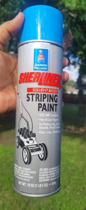 160-0022 Sherwin Williams Striping Paint Spray 18 Oz Blue