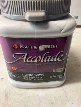 Sherwin-williams 33580 Pratt And Lambert Pz4000 Accolade Interior Velvet Super One Coat White Quart