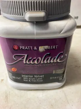 Pz4000 Sherwin-williams 33580 Pratt And Lambert Accolade Interior Velvet Super One Coat White Quart