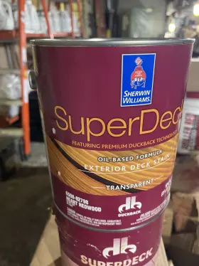 6508-82798 Sherwin-williams Exterior Super Deck Stain- Transparent 124 Fl Oz