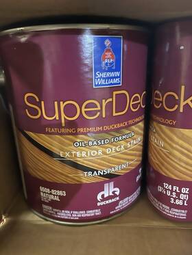 Sherwin-williams 6508-82863 Exterior Deck Stain Natural 124 Fl Oz Ships Free