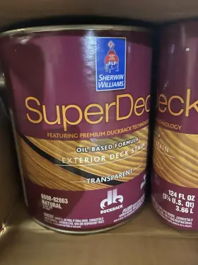 6508-82863 Sherwin-williams Exterior Deck Stain Natural 124 Fl Oz Ships Free