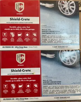 2x-shield-crete Shield-crete 20.115000-99 Inch Ultra Deep Base Water-based Epoxy Garage Floor Coating