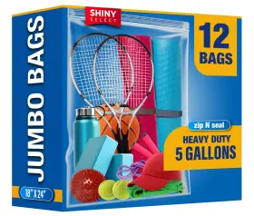 Ss-z5867 Shiny Select 12 Count - 3 Mill Thick 5 Gallon Extra Large Heavy Duty Plastic Stora