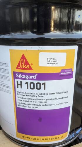 Sika H-1001 70 Gallons Sikagard H1001 Penetrating Solvent Concrete Sealer Silane Breathable