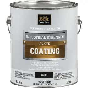 W50b00811-16 Sim Supply Inc. Do It Best Alkyd Industrial Coating Black 1 Gal. Inc
