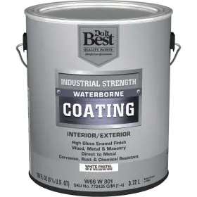 W66w00801-16 Sim Supply Inc. Do It Best Pastel Base Waterborne Industrial Enamel White 1 Gal