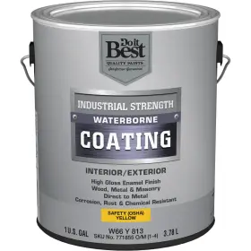 W66y00813-16 Sim Supply Inc. Do It Best Waterborne Industrial Enamel Osha Yellow 1 Gal