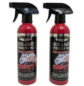 Simoniz 819772011172 Ceramic Hybrid Wax 16oz 2 Pk Super Hard Perfect Finish Car Spray Sealant