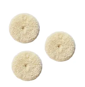Ccp0007 Sisha-a Wool Polishing Pads 3 Pack 7 Inch Buffing With Hook And Loop Back For Compo