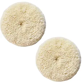 Ccp008-2 Sisha-a Wool Polishing Pads 2 Pack 6 Inch Buffing With Hook And Loop Back For Compo