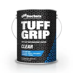 Slip Doctors 856669002585 Tuff Grip Clear Non-skid Paint For Ramps Floors Decks And Stairs Textured A