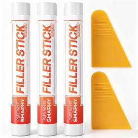 Smaphy Wfs-020 White Wood Filler Sticks 3 Pack - Wax Putty Repair Pen To Fix Nail