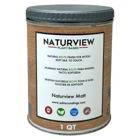 A12w101 Solrac - Naturview Matt Water Based Bio-polyurethane Clear Varnish For Woo
