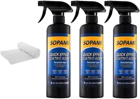 Sopami 445004625645 3 Car Coating Sprays Ceramic Paint Sealant Maximum Gloss And Shine Wax