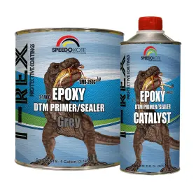 Speedokote 682821550140 Epoxy Fast Dry 2.1 Low Voc Primer Sealer Gray Gallon Kit -260g/261