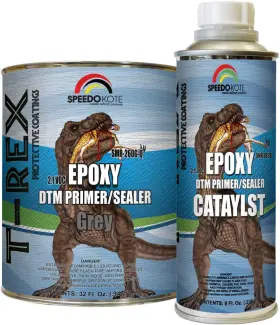 Smr-260g-q Speedokote Smr-260g-q/261-8 Epoxy Fast Dry 2.1 Low Voc Dtm Primer And Sealer Gray Quart Kit Smr-26