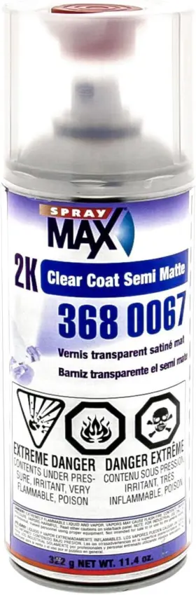 368-0067 Spray Max 3680067 2k Clear Satin Finish 11.4 Oz