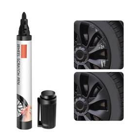 Stacool Qi-2401 Universal Professional Black Rim Touch Up Paint Kit Scratch Repair Match