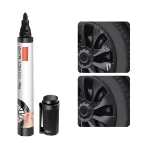 Qi-2401 Stacool Universal Professional Black Rim Touch Up Paint Kit Scratch Repair Match
