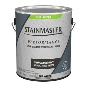 5114820 Stainmaster Performance Satin Interior Ultra White 120 Fl .oz
