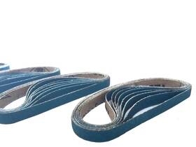 Starcke 018y040 3/8 X 13 Inch Sanding Belts - Premium 40 Grit Blue Zirconia Cloth Bel