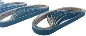 W341xp-1x42-p0050-10 Starcke Premium 1 X 42 Inch Sanding Air File Narrow Belts - Blue Zirconia Cloth For