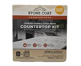 Sctcgcme1gk Stone Coat Countertops 1gal Carrara Marble Gloss Finish Countertop Kit
