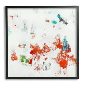 Stupell Industries 049182133557 Modern Red Green Blue Paint Pop Abstraction Designed By Jeff Iorillo Black F