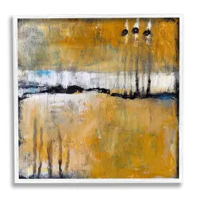 Stupell Industries 196216051070 Urban Yellow Black Paint Abstraction Industrial Shapes Designed By Judi Bagn