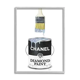 Stupell Industries 196216321579 Glam Pop Fashion Diamond Paint Deluxe Designer Black Designed By Amanda Gree