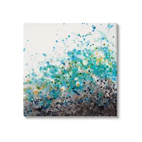 Stupell Industries 196216907537 Abstract Paint Speckles Dots Bold Blues Yellows Design By Hilary Winfield