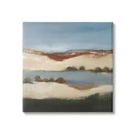 Stupell Industries 197081278524 River Flowing Clear Sky Nature Paint Drip Detail Canvas Wall Art Design By L