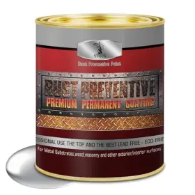 Pf-a15 Styleonme Water-based Metal Anti-rust Paint High Gloss 16 Fl Oz Silvery