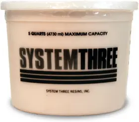 3110s47 Systemthree System Three Wood Flour 5 Quart Tub Brown Quarts