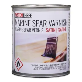 Systemthree 646697002868 System Three Marine Spar Varnish Satin 1 Quart Can