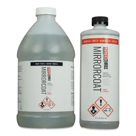 Systemthree 646697110266 System Three Mirror Coat Bartop Epoxy Resin Coating 3 Quart Clear