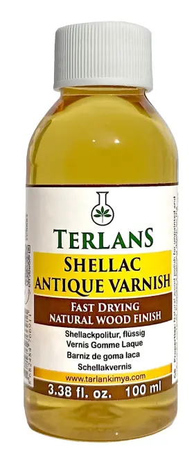 Terlans-sm-1012 Terlans Shellac Liquid Blonde 3.38 Fl Oz 100 Ml Antique Varnish For Musical Instrum