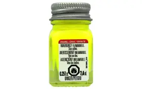 25oz-yellow Testors 075611117706 Enamel Paint Open Stock .25oz-yellow Fluorescent
