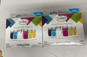 281227 Testors 6 Color Trends Gloss Assorted Acrylic Paint Kit - Pack Of 2